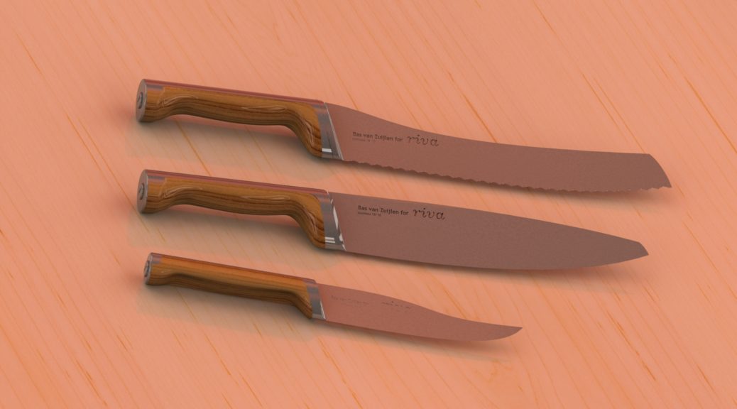 exemple de design: couteaux de cuisine en acier inox 18/10 (c) Bas van Zuijlen
